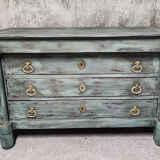 Commode Empire patine shabby chic XIXème