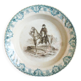 Napoleon plate, an old vegetable dish, 19th-century crockery.