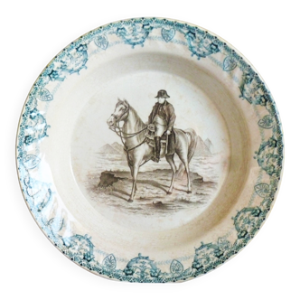 Napoleon plate, an old vegetable dish, 19th-century crockery.