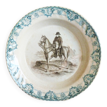 Napoleon plate, an old vegetable dish, 19th-century crockery.