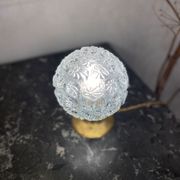 Lampe globe “fleur” en verre
