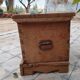 Very old solid oak chest Folk Art of Queyras