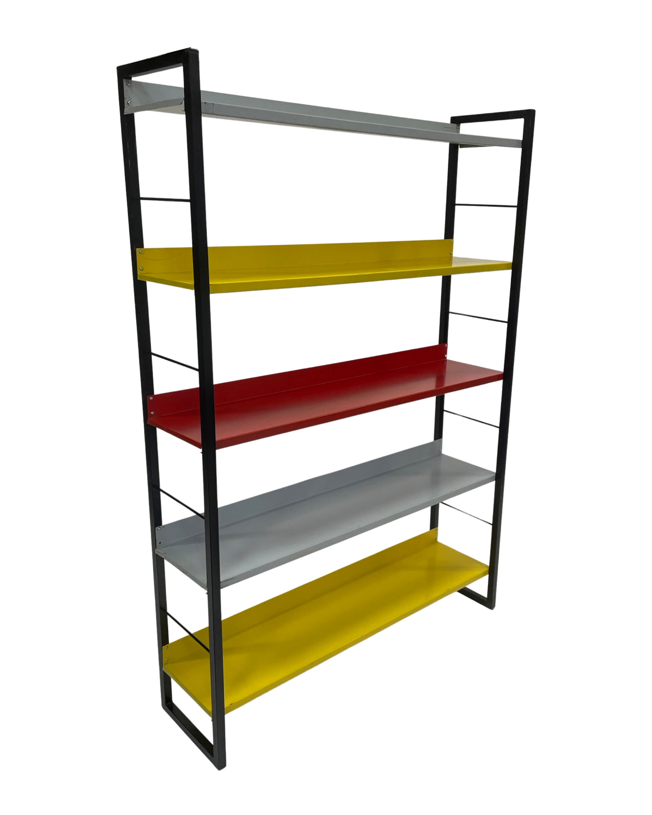 Tomado shelving unit in metal and several colours - 1960s dutch design