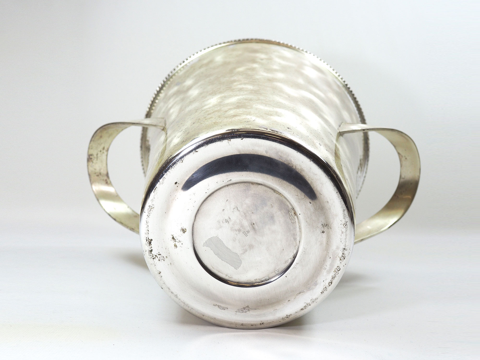 Mid-century-wmf silver plated brass wine cooler by wilhelm wagenfeld