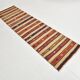 Tapis couloir en kilim en laine fait main, 70x258 cm