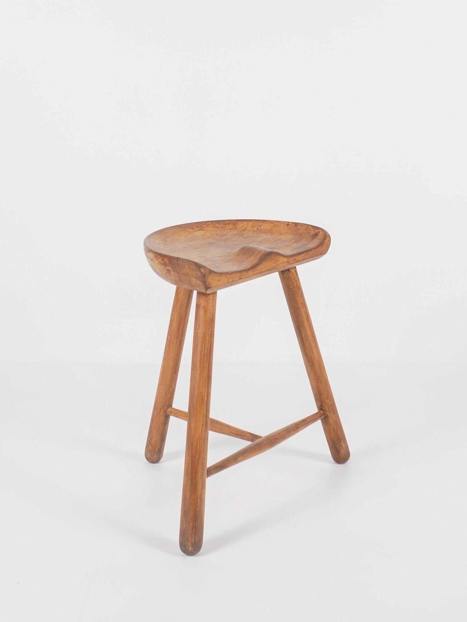 Arne HOVMAND-OLSEN - Vintage wooden stool "Shoemaker" Denmark, circa 1950