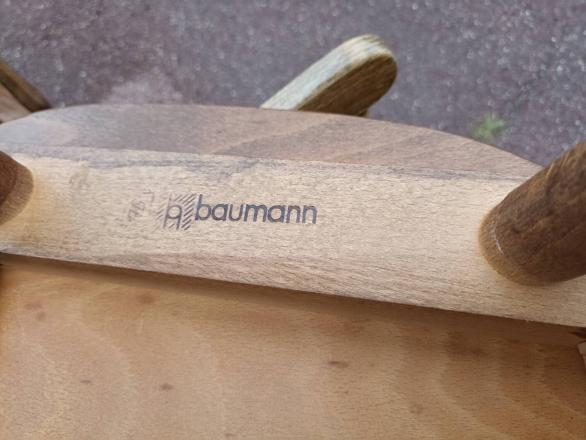 Set of 6 baumann tacoma bistro chairs - wood - vintage