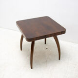 Fully renovated walnut Spider table H 259 by Jindřich Halabala, 1950´s