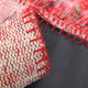 Tapis patchwork vintage en laine faite à la main 245x168cm
