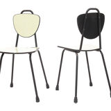 Set table and 2 chairs, formica, 1960