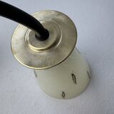 Pair of vintage glass wall lights 1950