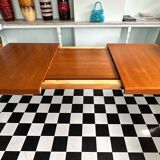 Mid Century Danish Teak Extendable Dining Table by H.W. Klein For Bramin
