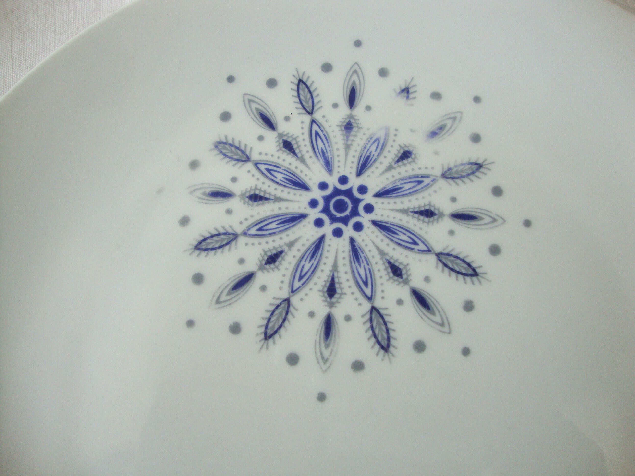 Set of 12 flat plates and 1 Bareuther dish