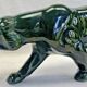 Ancienne statue statue lionne tigre Art Déco 1930 craquelé Saint Clément