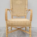 Rattan armchair 1950