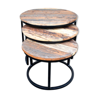 Set de 3 tables gigognes