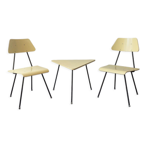 Set de chaises et table d'appoint