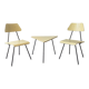 Set de chaises et table d'appoint '56' par Rob Parry pour Dico, Pays-Bas 1950