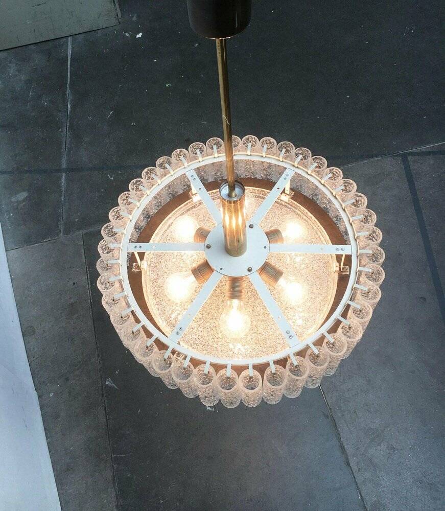 Large German chandelier from the mid-century by Doria Leuchten, 1960s.