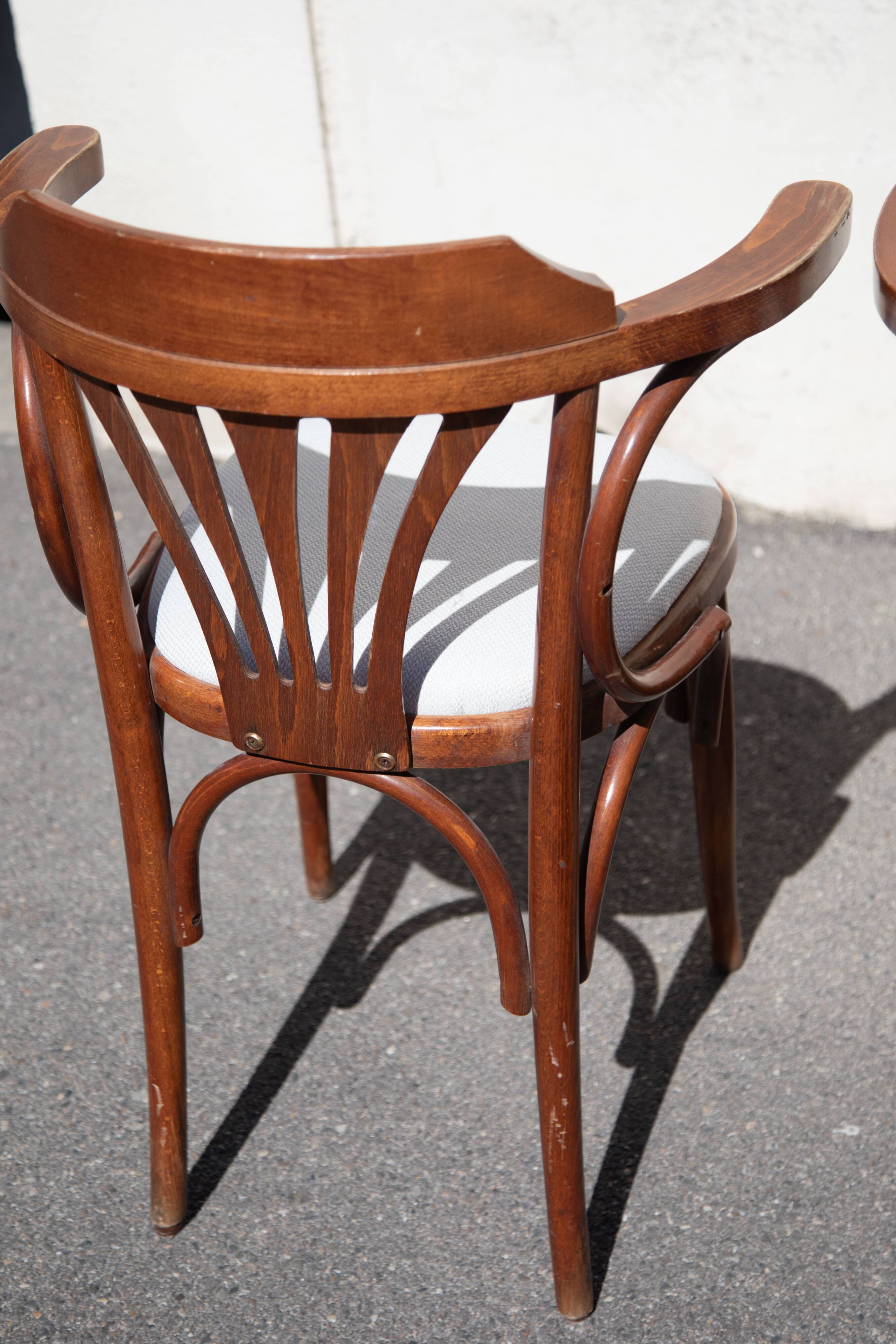 paire de chaises Bistro bois courbé