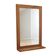 Danish mahogany mirror with shelf, 1970s