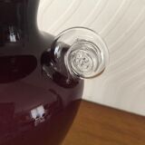 Purple colored glass vase