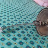 Art Deco pendant lamp in pink glass