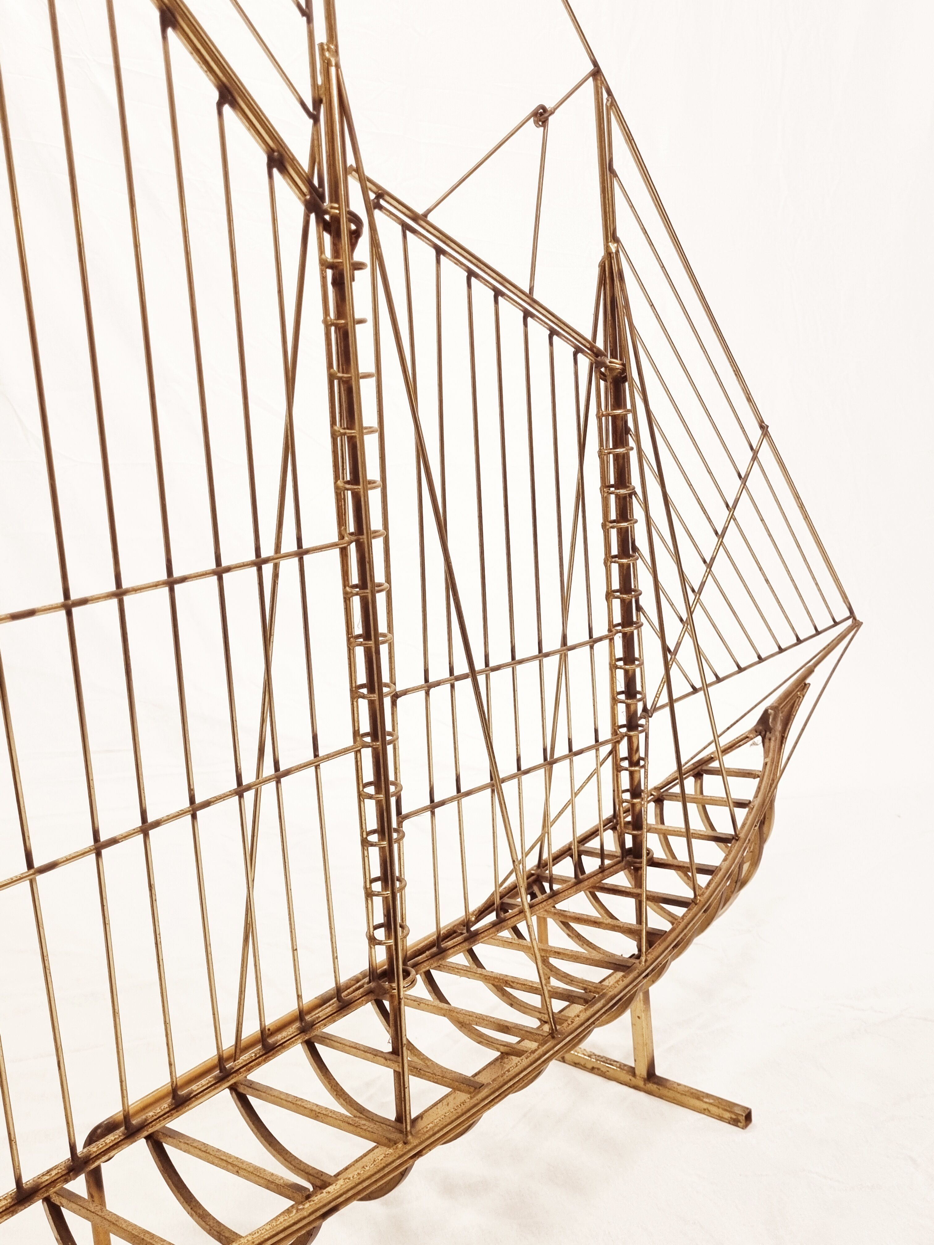 Sculptural Sailing Ship by Curtis Jeré, 1976