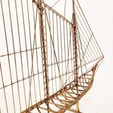 Sculptural Sailing Ship by Curtis Jeré, 1976