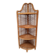 Tall rattan shelf
