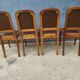 Série de 4 chaises art déco cuir 1925