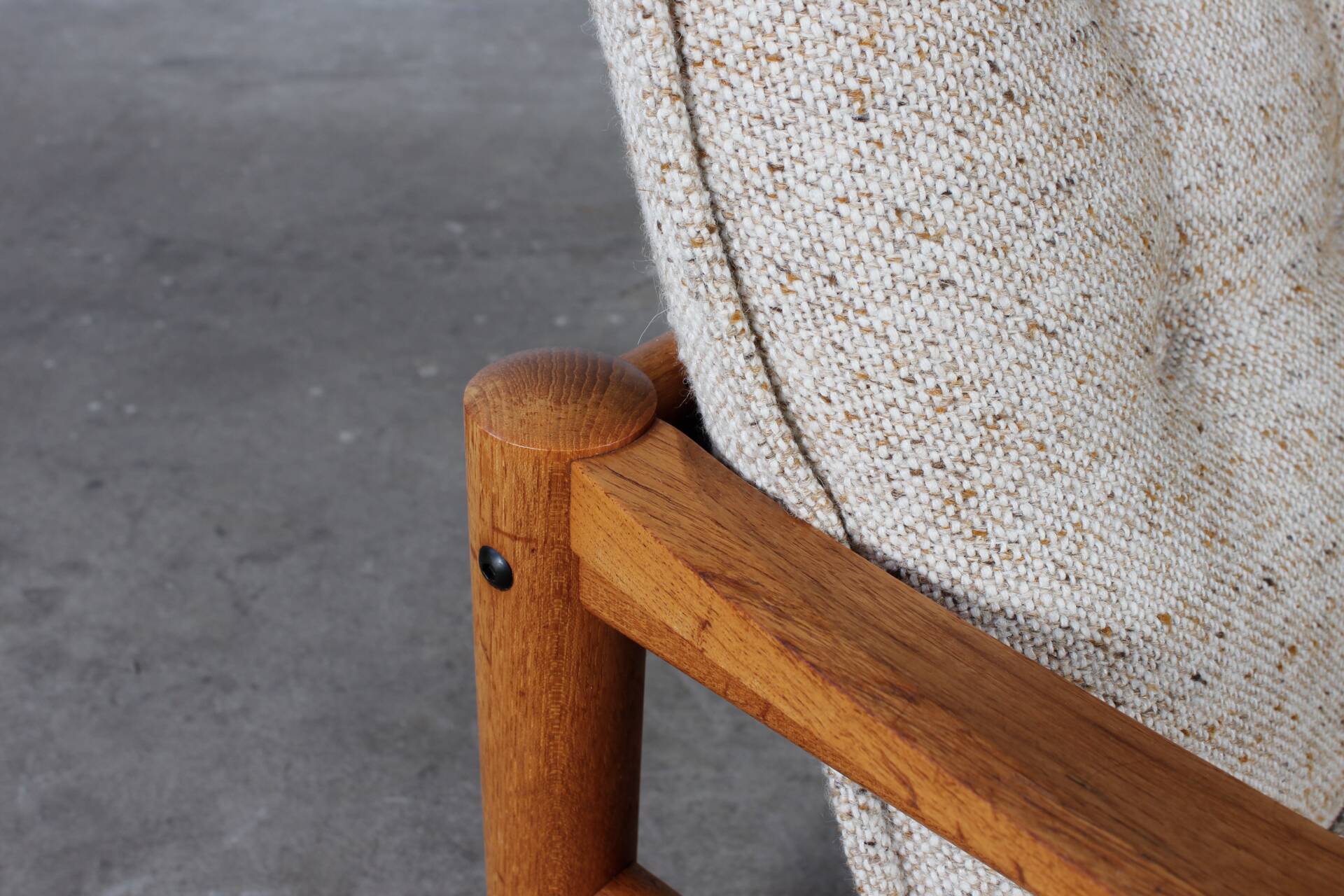 Vintage Teak Sessel Easy Chair dänisch Domino Møbler 60er 70er