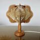 Lampe scandinave en fil et bois, années 60-70