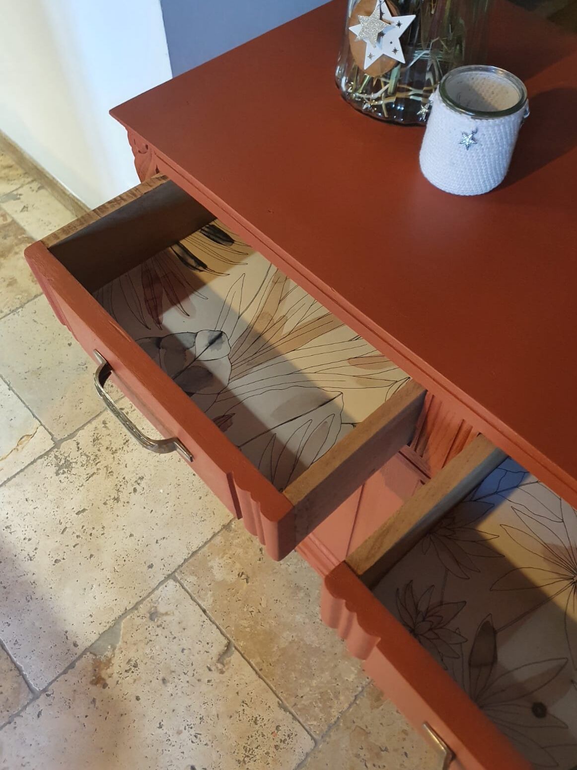 Buffet art deco terracotta