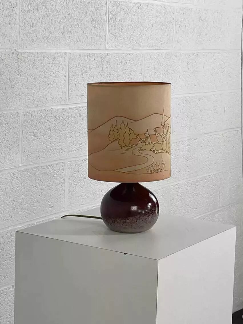 Lampe vintage en céramique