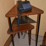Side table with swivel seat