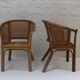 6 chaises ou fauteuils vintage en rotin