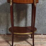 Louis XV style side table, in marquetry.