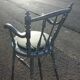 Walnut office chair, circa 1880, French origin