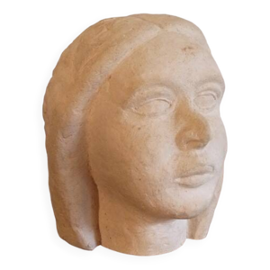 tete en ceramique vintage