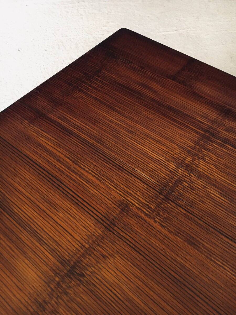 Postmodern Bamboo Side Table by Axel Vervoordt, Belgium, 1980s