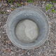 Old zinc cauldron