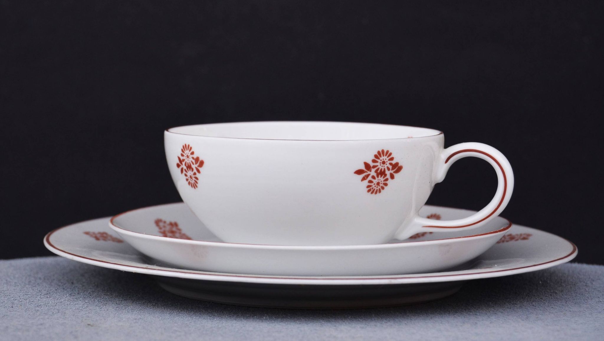 Vintage Volkstedt Germany Porcelain Tea & Caffee Set with Creamer and Sugar
