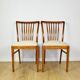 Vintage chairs beige velvet - set of 4