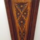 French antique oak tin-lined hand-carved umbrella stand with flower decoration.