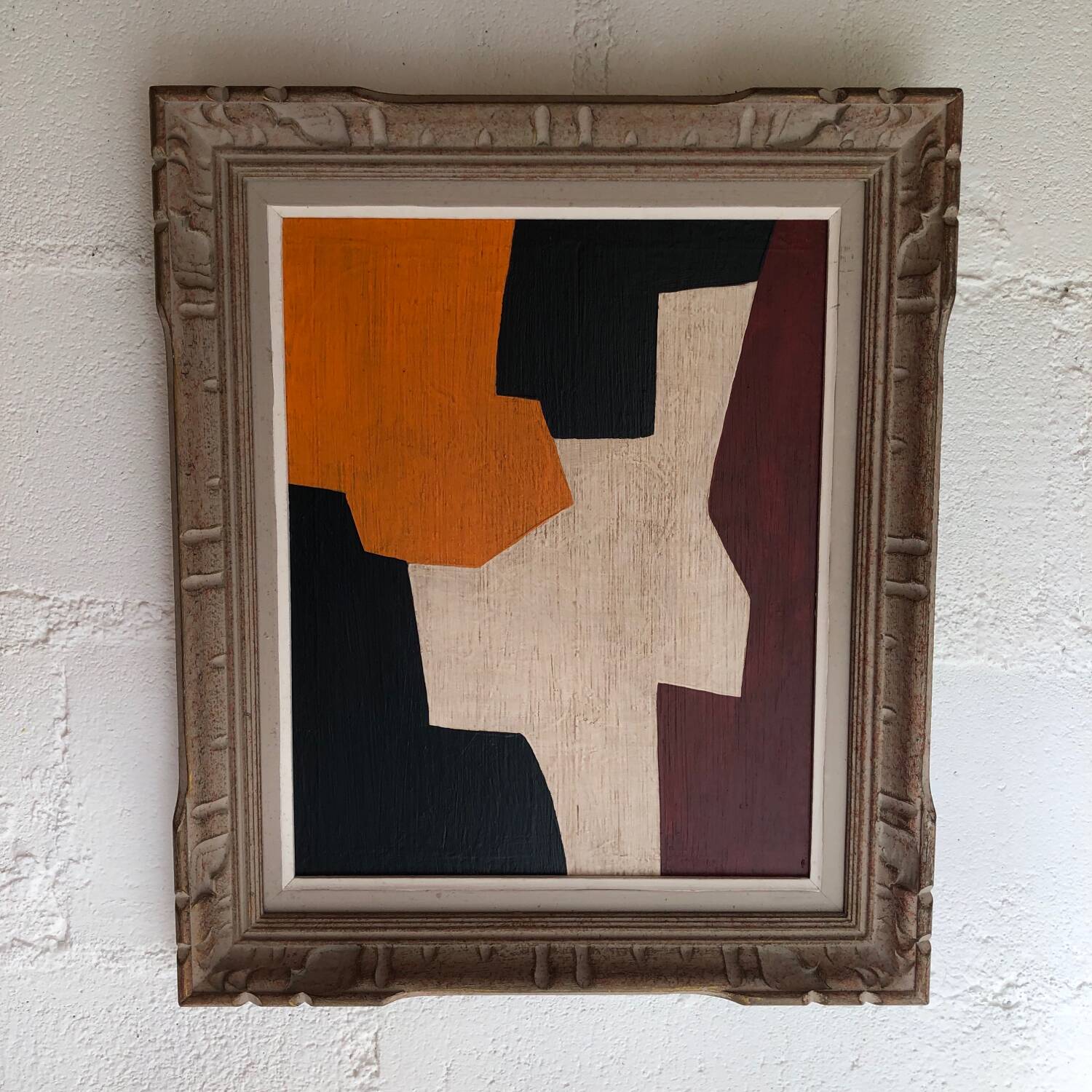 Abstract painting on panel