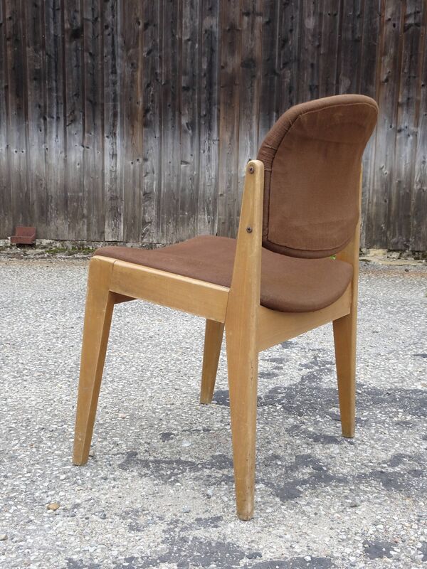 Chaise de Michel Mortier, modèle A1 ou SF100, édition Steiner, vers 1952.