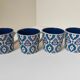 set of 4 cups Blue Tognana