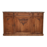 Antique Louis 16 style sideboard, marble