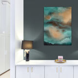 Together In Electric Dreams - Abstract art canvas